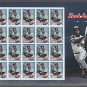 Scott# 5908 "HANK AARON" MNH FULL SHEET (20) NICELY CENTERED