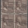 Scott# 812 "ANDREW JACKSON" USED BLOCK (4) WITH OAKLAND MOTOR CO PERFIN