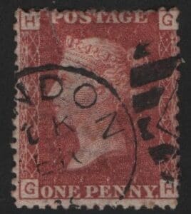 GREAT BRITAIN QUEEN VICTORIA PENNY RED WITH LONDON CDS CANCEL