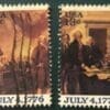Scott# 1691-94 "DECLARATION of INDEPENDENCE" USED SINGLES SET (4)
