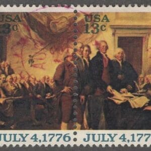 Scott# 1691-94 "DECLARATION of INDEPENDENCE" USED HORIZONTAL STRIP (4)