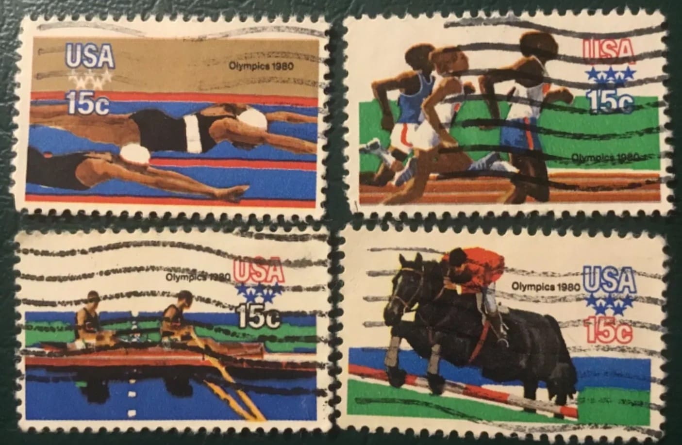 Scott# 1791-94 "22nd SUMMER OLYMPICS" USED SINGLES SET (4) NICELY CENTERED