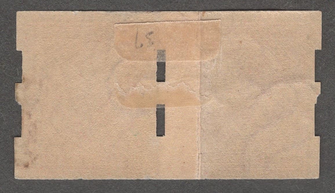 Scott# 368 "LINCOLN MEMORIAL ISSUE" MINT PASTE-UP GUIDELINE PAIR WITH SCHERMACK TYPE III PRIVATE PERFS - Image 2