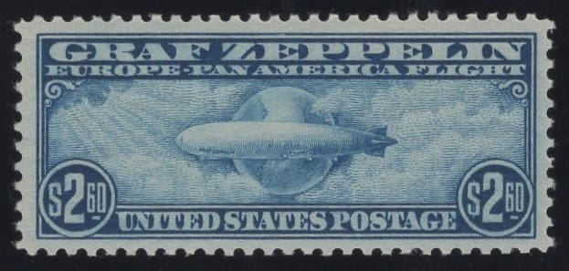 Scott# C15 "GRAF ZEPPELIN" MNH, NICELY CENTERED, RICH DEEP COLOR