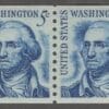 Scott# 1304 "GEORGE WASHINGTON" MNH COIL PAIR, NICELY CENTERED