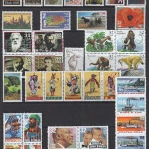 1996 COMMEMORATIVES YEAR SET (90) ISSUES, MNH, NICELY CENTERED