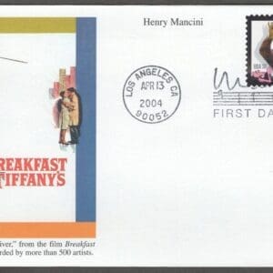 Scott# 3839 HENRY MANCINI "BREAKFAST at TIFFANY'S" COLOR FIRST DAY COVER