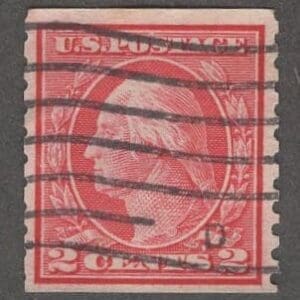 Scott# 453 "WASHINGTON" USED ROTARY VERTICAL PERF 10, SLWMK COIL