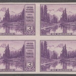 Scott# 758 "NATIONAL PARKS-MIRROR LAKE" MNH BLOCK (4) NGAI