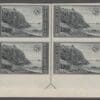 Scott# 762 "NATIONAL PARKS - ACADIA PARK" MNH BOTTOM ARROW CENTERLINE BLOCK (4) MNH