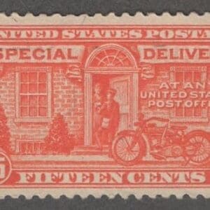 Scott# E13 "MOTORCYCLE DELIVERY" MINT SINGLE