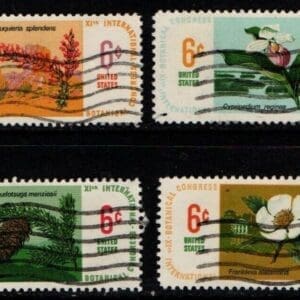 Scott# 1376-79 "BOTANICAL CONGRESS ISSUE" USED SINGLES SET (4)