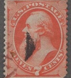 Scott# 160 "STANTON" USED CONTINENTAL BANK NOTE, CORK CANCEL
