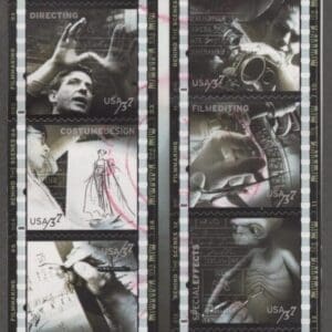 Scott# 3772 "AMERICAN FILMMAKING" USED BLOCK (10)