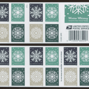 Scott# 5948-51 "WINTER WHIMSY" S/A BOOKLET PANE (20) MNH