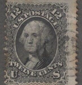 Scott# 69 "WASHINGTON" BULLSEYE CANCEL, AVG-GOOD CENTERING