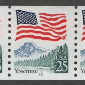 Scott# 2280a "FLAG-YOSEMITE" MNH PNC5, PLATE # 10, NICELY CENTERED