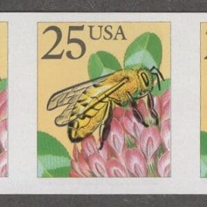 Scott# 2281g "HONEY BEE" MNH IMPERF COIL TRIO EFO, NICELY CENTERED