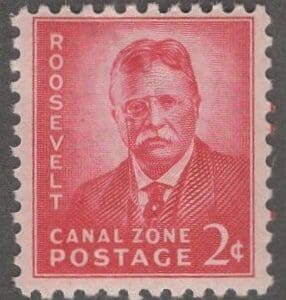 Scott# 138 CANAL ZONE "ROOSEVELT" MNH SINGLE, NICELY CENTERED