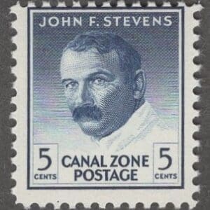 Scott# 164 CANAL ZONE "JOHN F STEVENS" MNH SINGLE, NICELY CENTERED