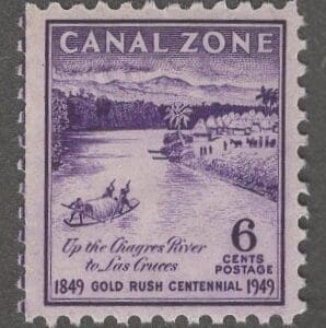 Scott# 143 CANAL ZONE "GOLD RUSH CENTENNIAL" MNH SINGLE
