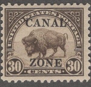 Scott# 79 CANAL ZONE "BISON" MINT, NICELY CENTERED