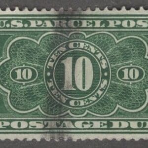 Scott# JQ4 "PARCEL POST-POSTAGE DUE" USED, LITE CANCEL
