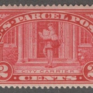 Scott# Q2 "PARCEL POST - CITY CARRIER" MINT, NICELY CENTERED