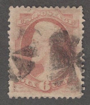 Scott# 186 "LINCOLN" USED WITH RADIAL GEOMETRIC WEDGE CANCELS