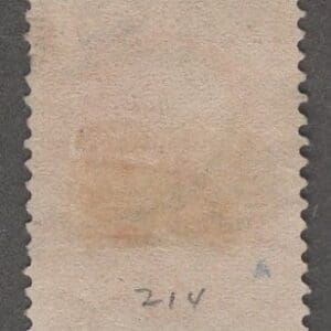 Alternative view of Scott# 214 "WASHINGTON" BOSTON DOUBLE OVAL CANCEL, NICELY CENTERED