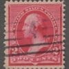 Scott# 220c "WASHINGTON" CAP ON BOTH 2s, NUMERAL 4 CANCEL