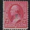 Scott# 220a "WASHINGTON" CAP ON LEFT 2, LITE CANCEL