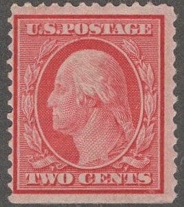 Scott# 332 "WASHINGTON" MNH DLWK, PERF 12, MARGIN SINGLE