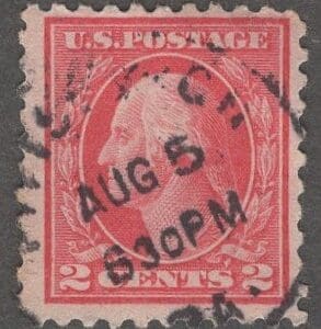 Scott# 463 "WASHINGTON" PERF 10 USED WITH CHICAGO CDS CANCEL