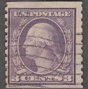 Scott# 493 "WASHINGTON" USED, FLAG CANCEL