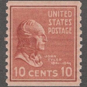 Scott# 847 "JOHN TYLER-PRESIDENTIAL SERIES" COIL SINGLE, MNH