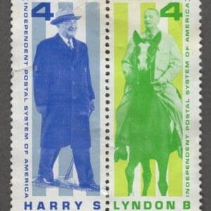 INDEPENDENT POSTAL SYSTEM OF AMERICA TRUMAN & JOHNSON USED CINDERELLAS