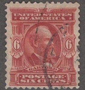 Scott# 305 "GARFIELD-20th U.S. PRESIDENT" USED, CDS LOCAL CANCEL