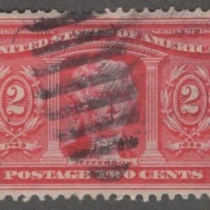 Scott# 324 "JEFFERSON" LOUISIANA PURCHASE, DUPLEX & CDS CANCELS