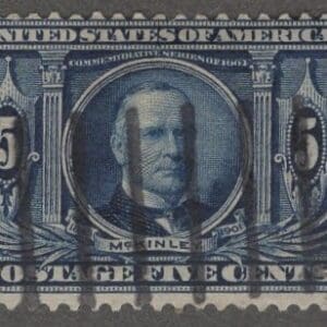 Scott# 326 "WILLIAM McKINLEY" LOUISIANA PURCHASE, USED, BAR GRID CANCEL