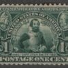 Scott# 328 "JAMESTOWN EXPO-JOHN SMITH" USED, LITE CANCEL