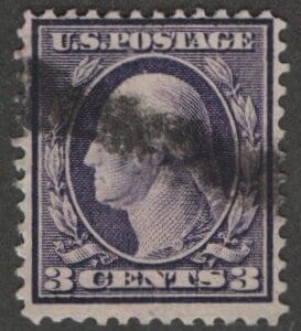 Scott# 333 "WASHINGTON" USED DLWK, PERF 12, SON CANCEL