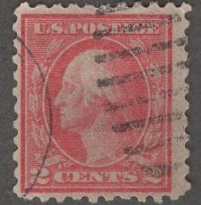 Scott# 463 "WASHINGTON" PERF 10 USED PARTIAL CDS & DUPLEX CANCELS