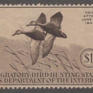 Scott# RW7 "DUCK STAMP" 1940 "MALLARDS" UNUSED, NO GUM