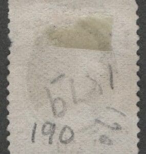 Alternative view of Scott # 190 "HAMILTON" USED, CORK CANCEL, NICELY CENTERED