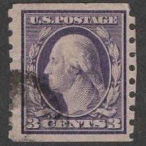 Scott# 394 "WASHINGTON" PERF 8.5, CIRCULAR CANCEL * SEE DETAILS *