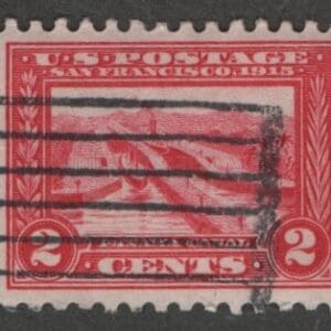 Scott# 402 "PANAMA CANAL" PANAMA PACIFIC, BAR GRID CANCEL