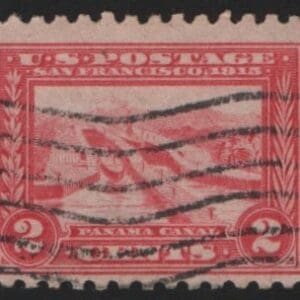 Scott# 402 PANAMA CANAL PAN PACIFIC, FLAG CANCEL, NICELY CENTERED