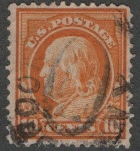 Scott# 416 "FRANKLIN" USED, BROOKLYN N.Y. DOUBLE OVAL CANCEL