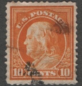Scott# 416 "FRANKLIN" USED, LITE LOCAL CANCEL, NICELY CENTERED